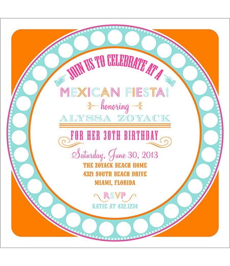 Mexican Fiesta Party Printable Invitation